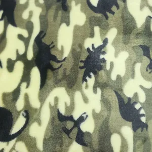 Printed Mongolian Fleece Fabric 150 cm Dsn 6