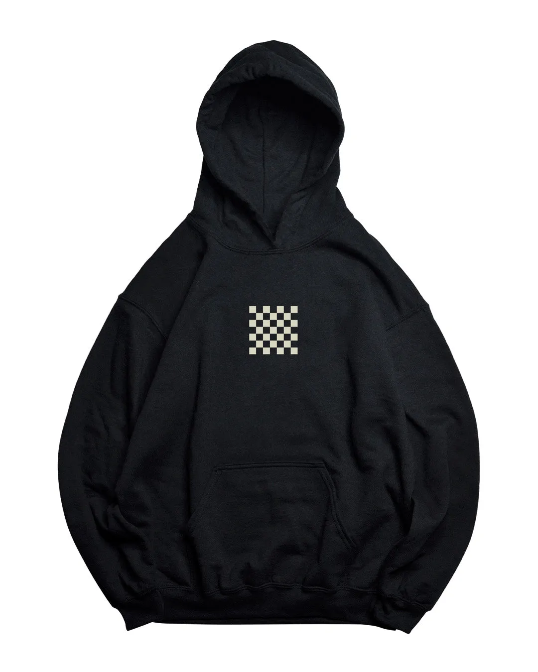 Racing Flag Hood Black