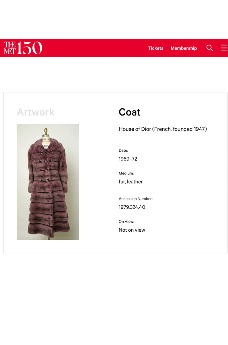Rare c.1968- 1972 Christian Dior Two Toned Sheepskin Fur Coat