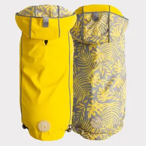Reversible Dog Raincoat | Yellow Leaves