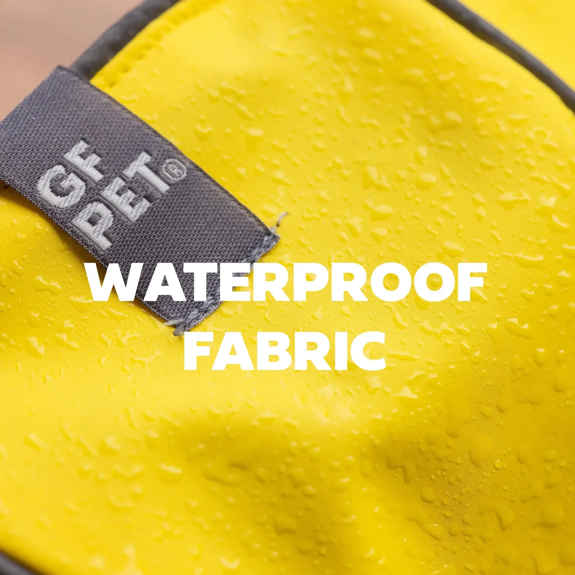 Reversible Dog Raincoat | Yellow Leaves