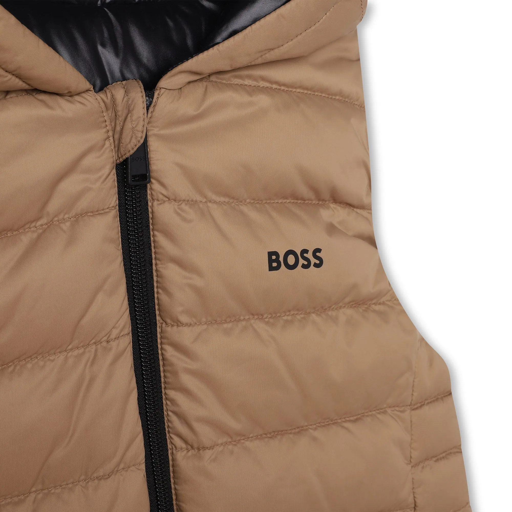 Reversible Puffer Vest - Cookie