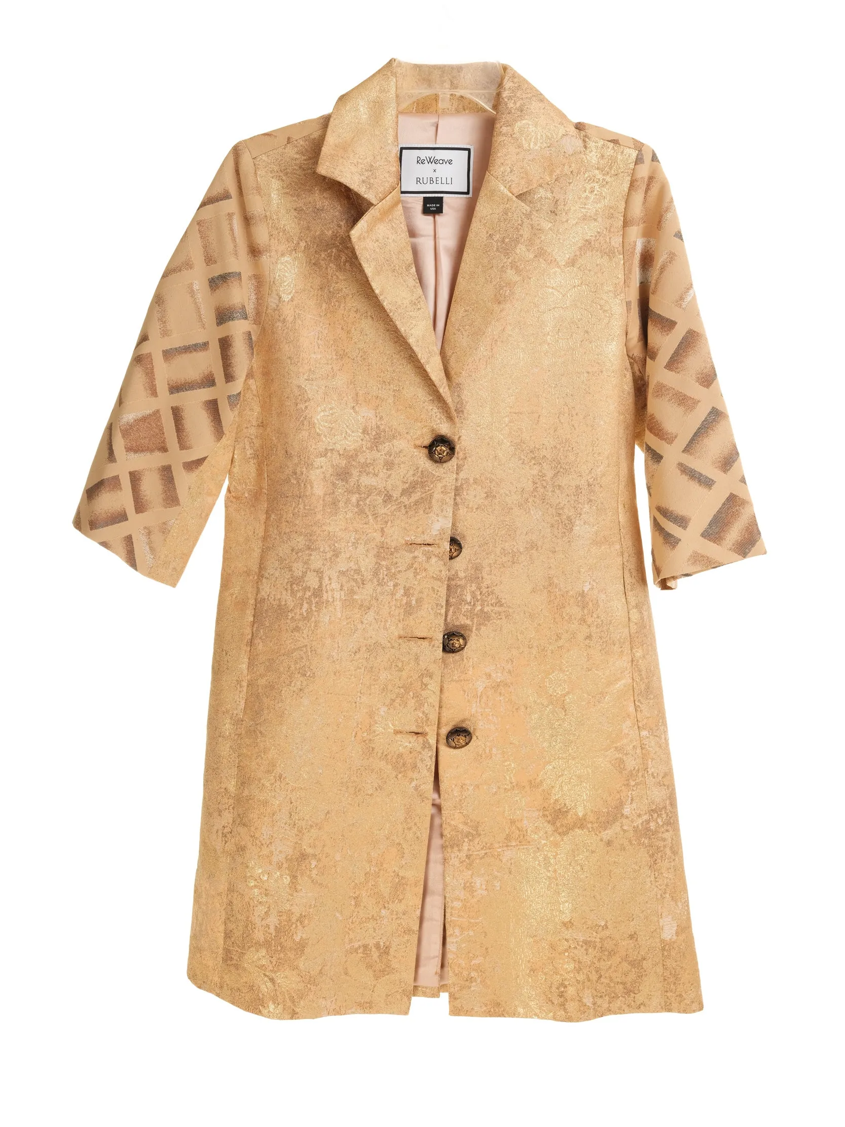 ReWeave x Rubelli - The Taylor Coat - Goldfinger