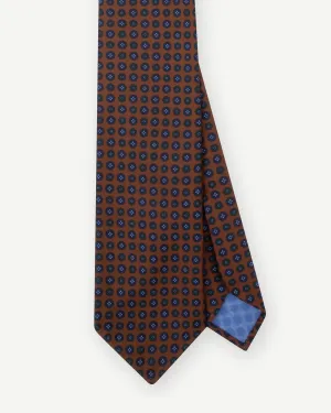 Rust Small Floral Ancient Madder Tie