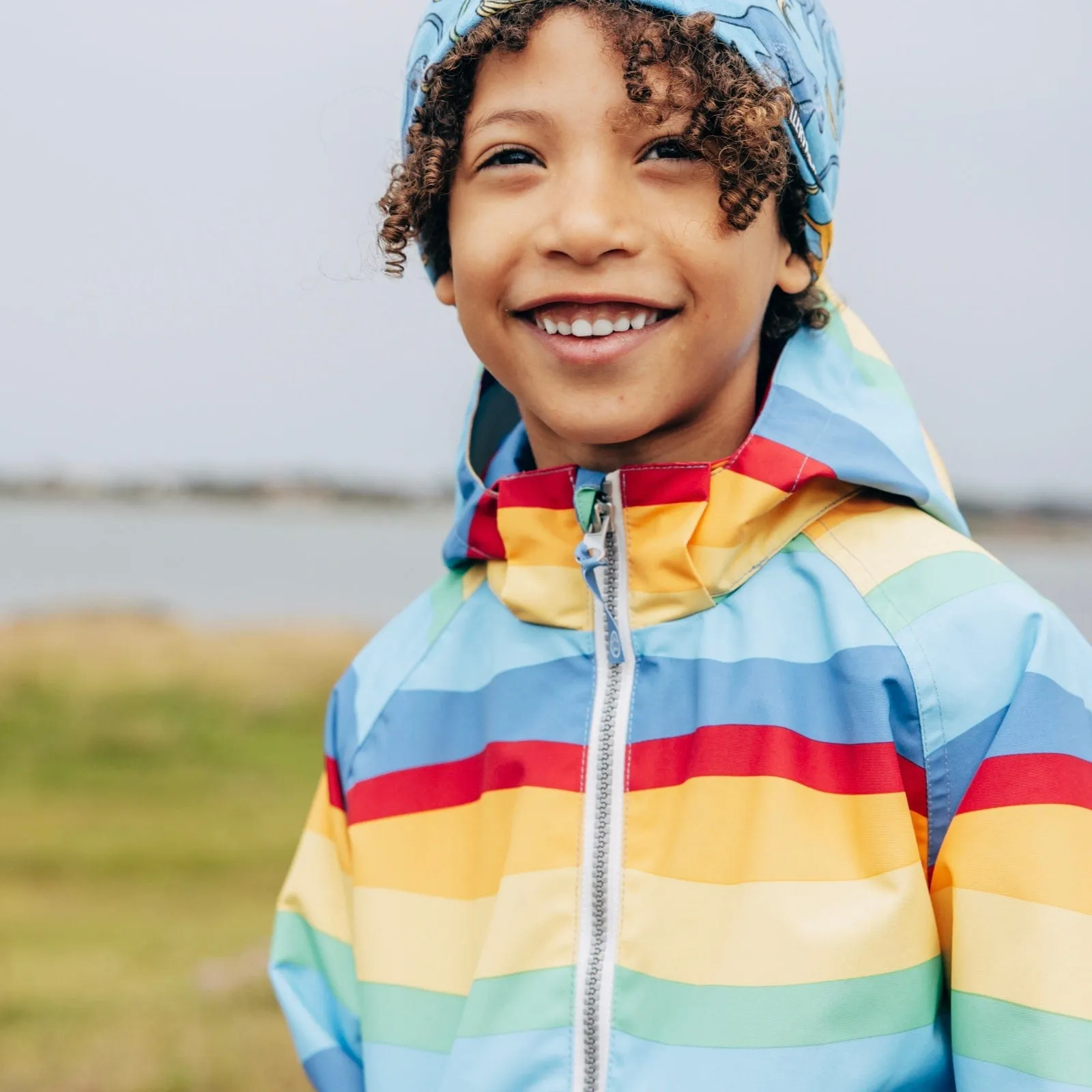 Shell Jacket Multi Wave Ocean