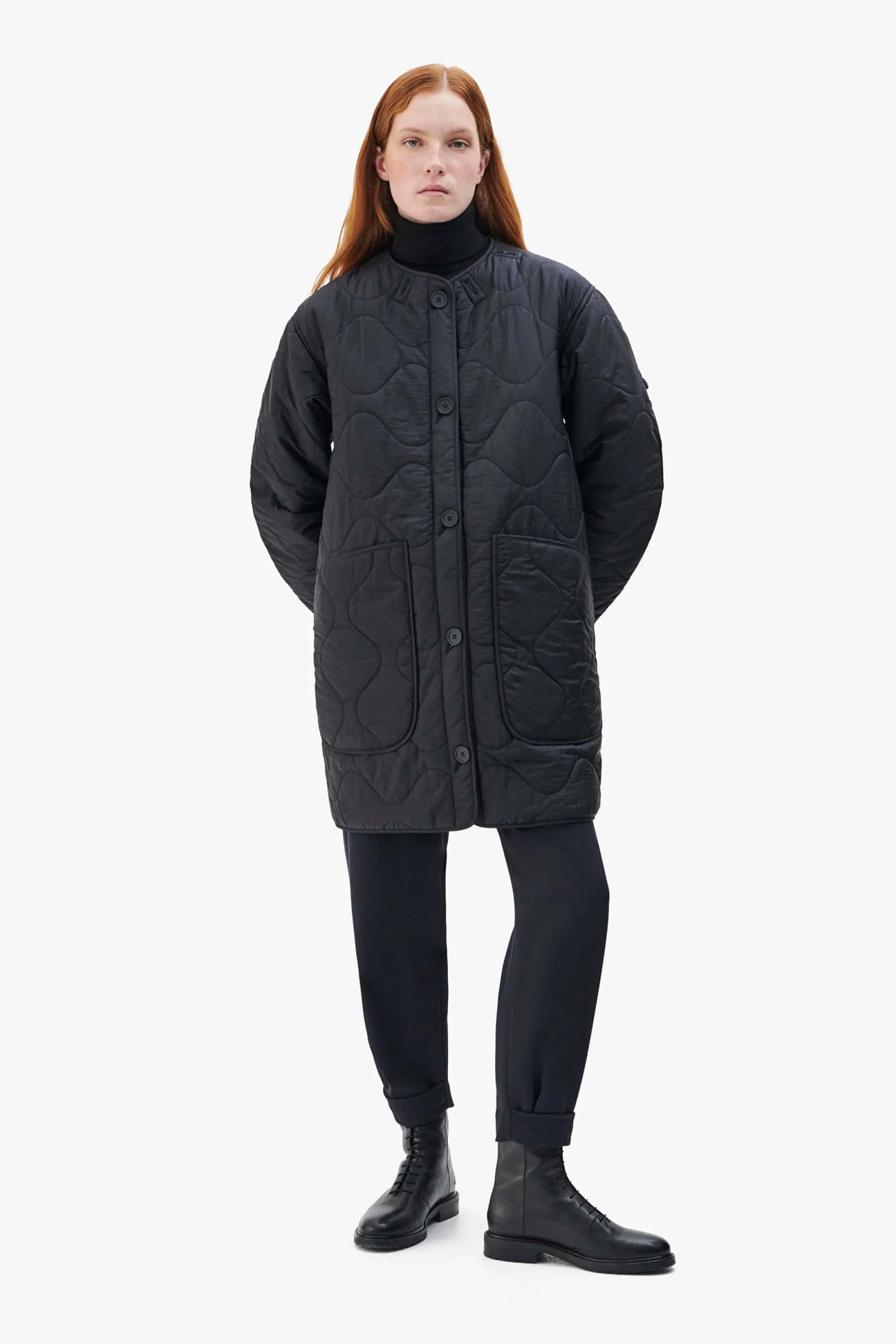Signature Quilt Jacket - Black / Bronze