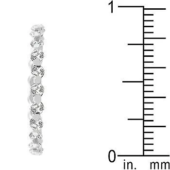Silver Lace Eternity Band