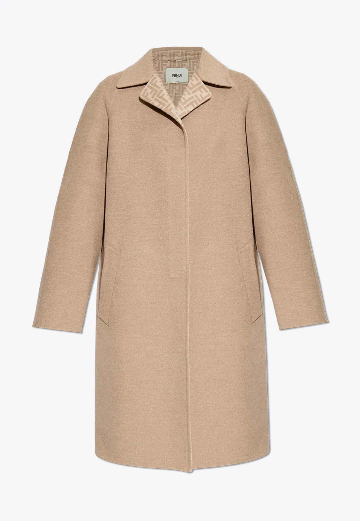Single-Breasted Wool Coat
