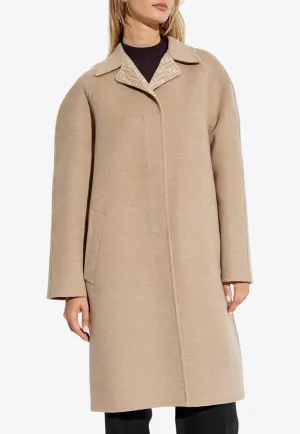 Single-Breasted Wool Coat