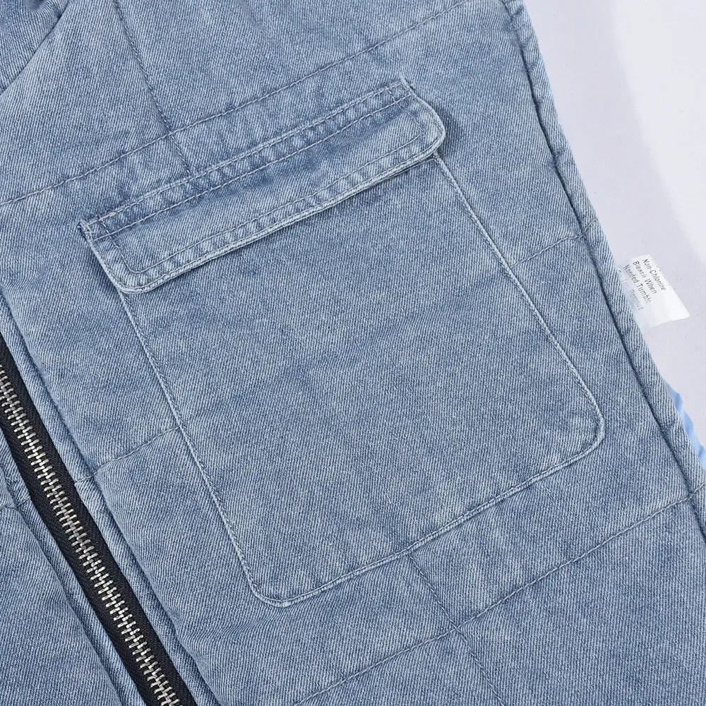 Sleeveless Side Lace Up Vest Jacket