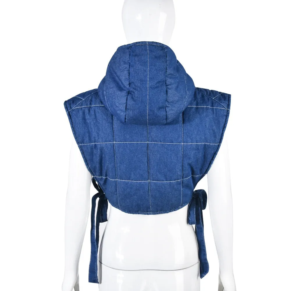 Sleeveless Side Lace Up Vest Jacket