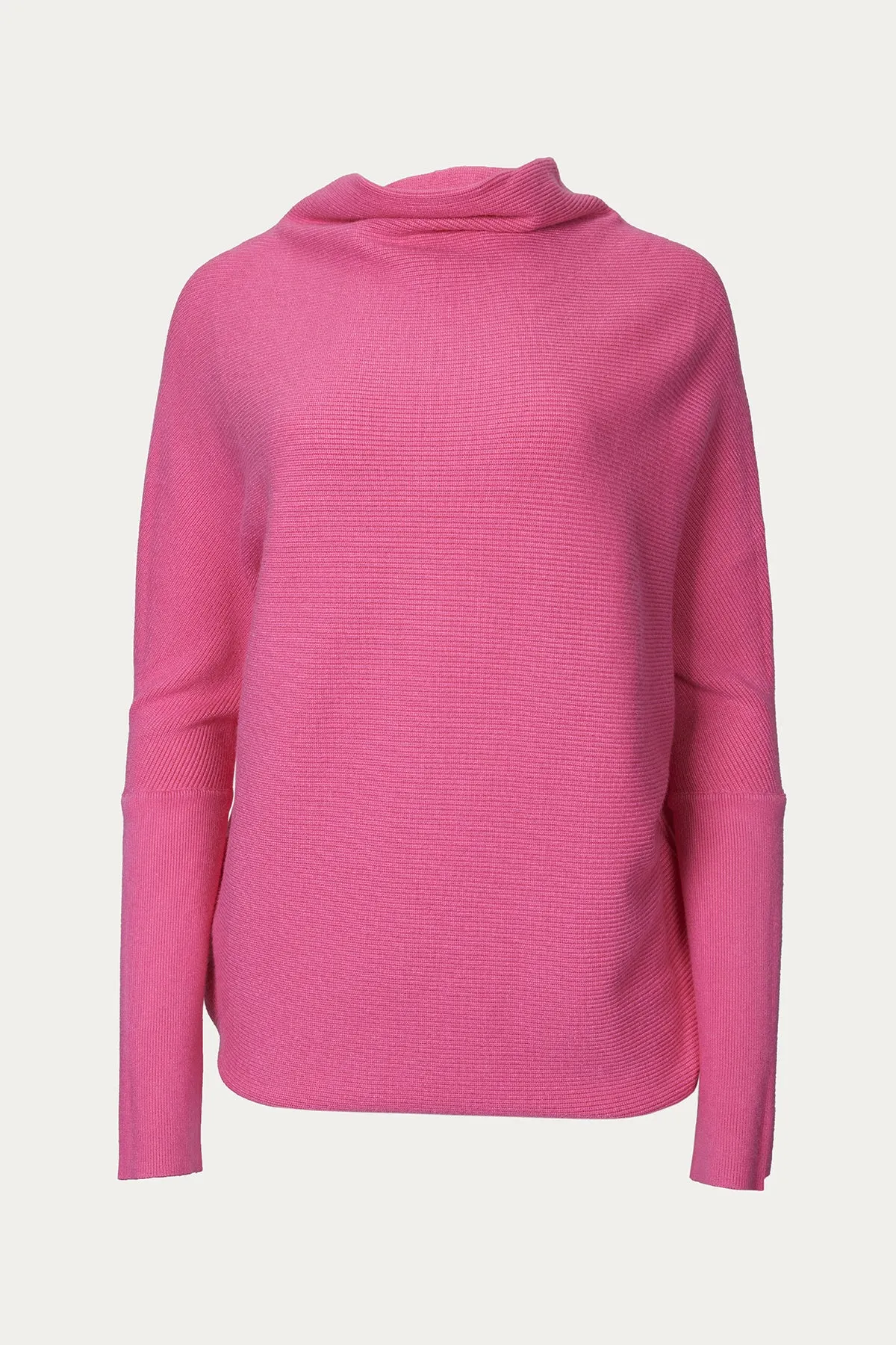 SLOUCH-NECK DOLMAN PULLOVER