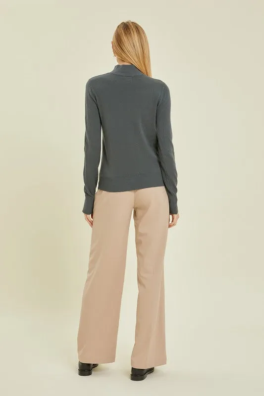 Spiced Cider Mockneck Sweater