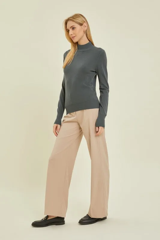 Spiced Cider Mockneck Sweater