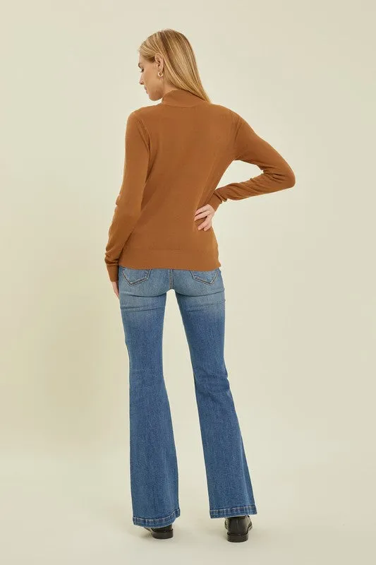 Spiced Cider Mockneck Sweater