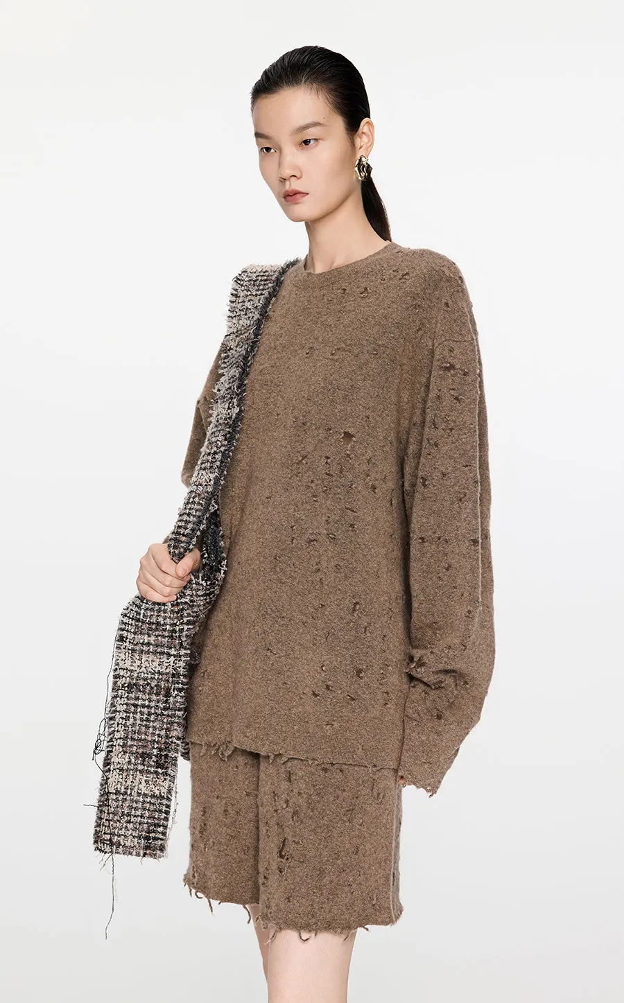 Sweater / JNBY Oversized Wool-Blend Sweater