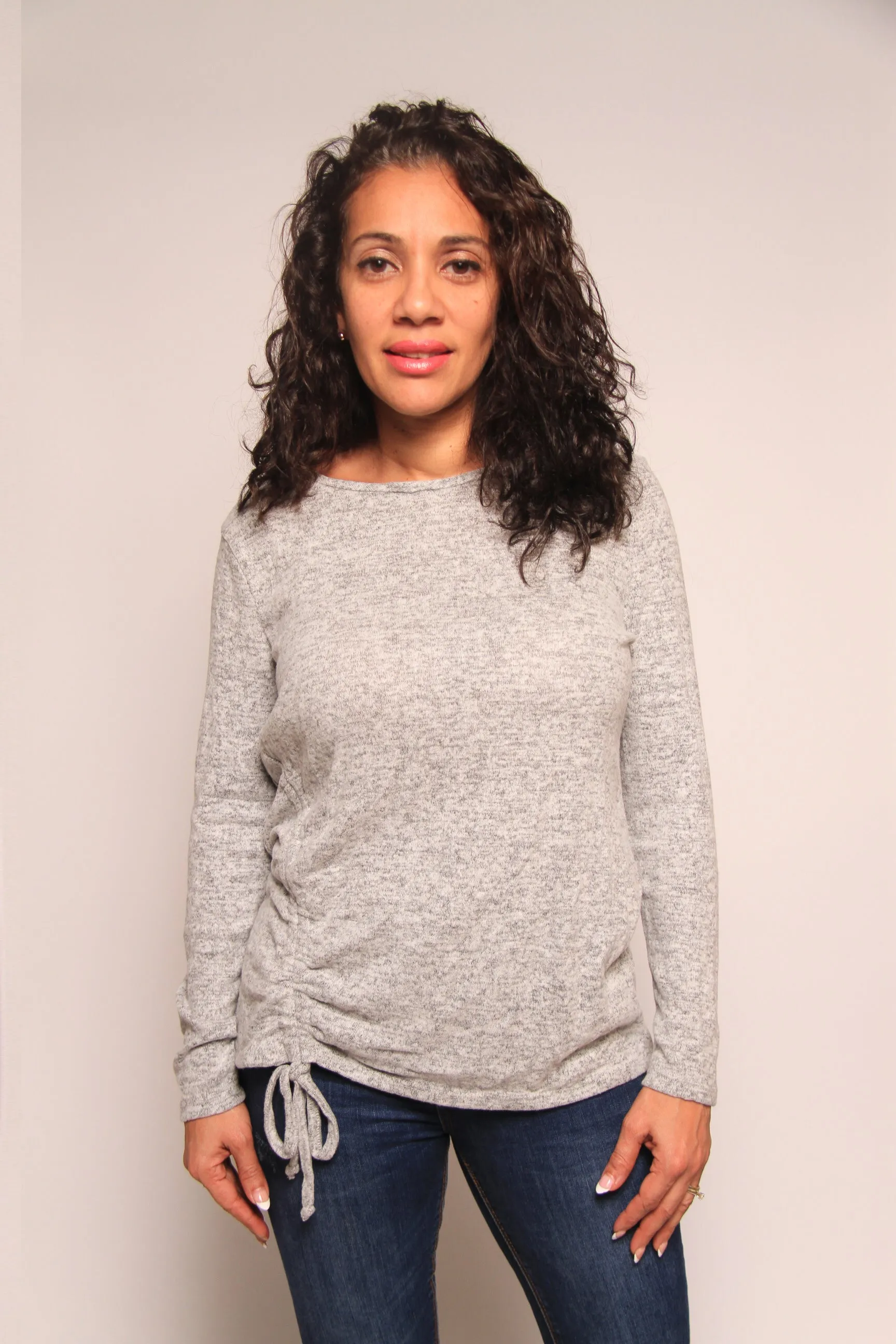Sweater With Tie At The Side
