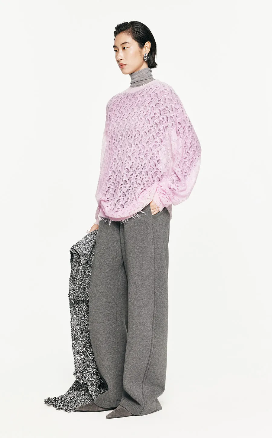 Sweater/JNBY Oversize Long-sleeved Pullover Sweater