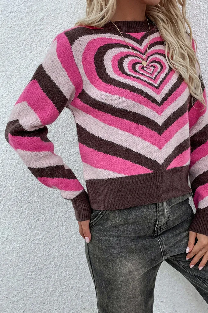 Sweetheart Pattern Sweater