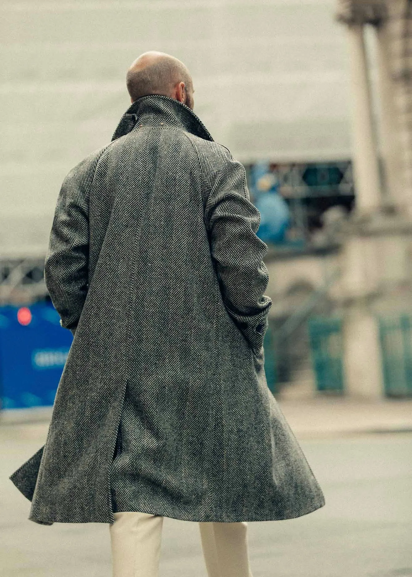 The Donegal Overcoat - Light Grey