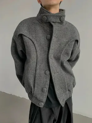 Thickened Wool High-Collar Jacket