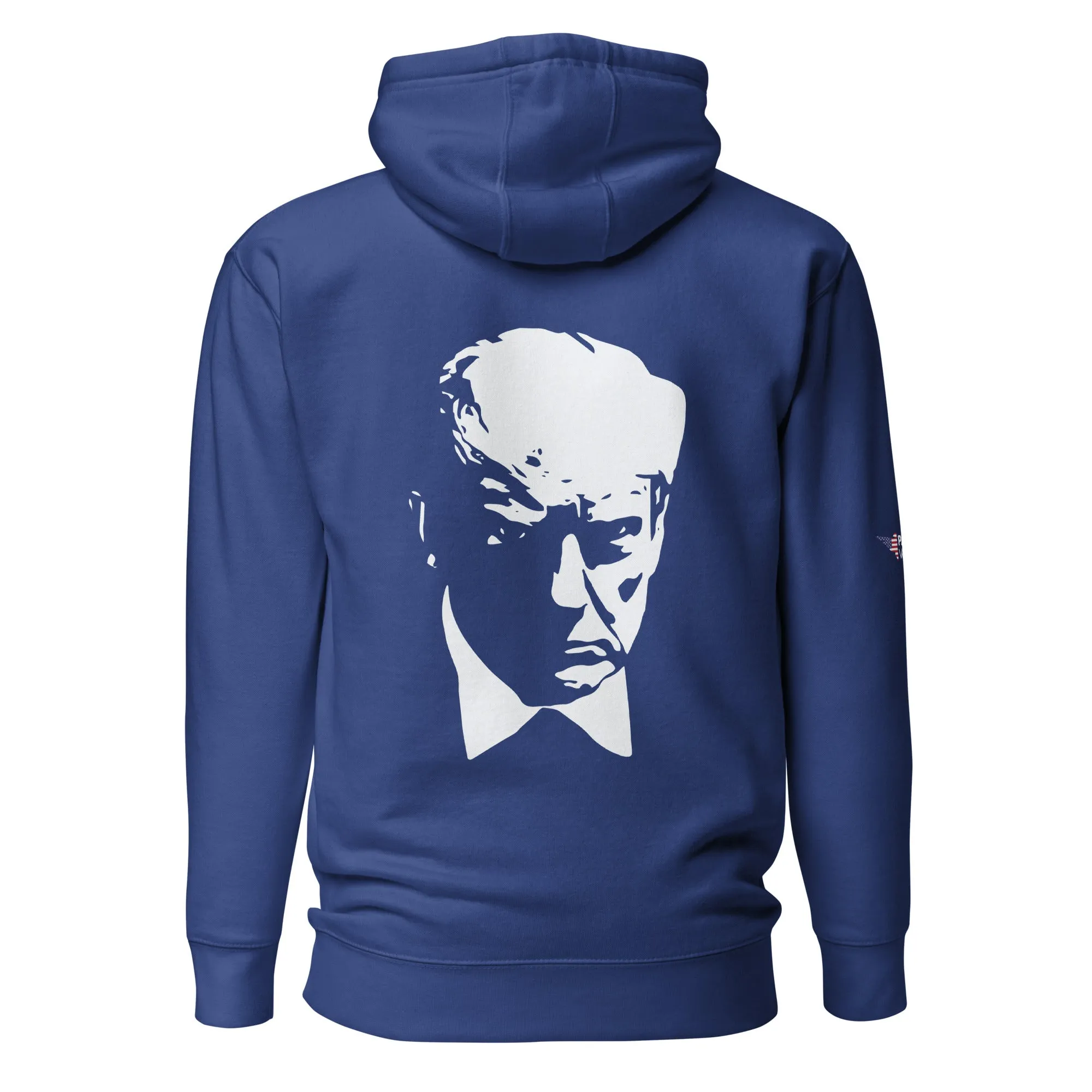Trump Face Silhouette Back Print Hoodie
