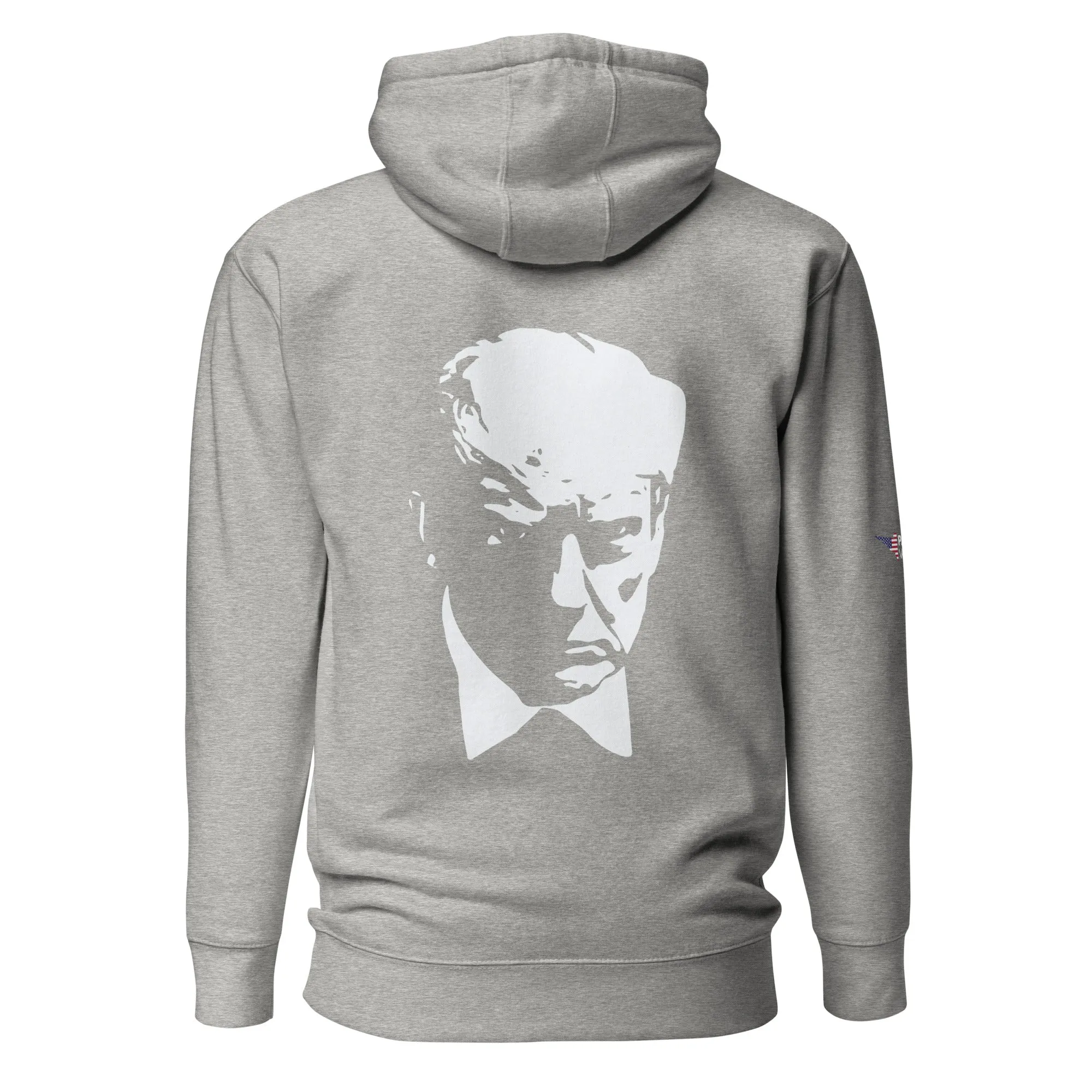 Trump Face Silhouette Back Print Hoodie