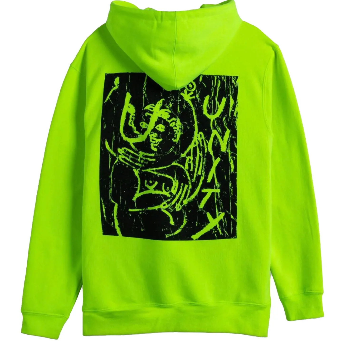 Unity Banners Hoodie Safety Green