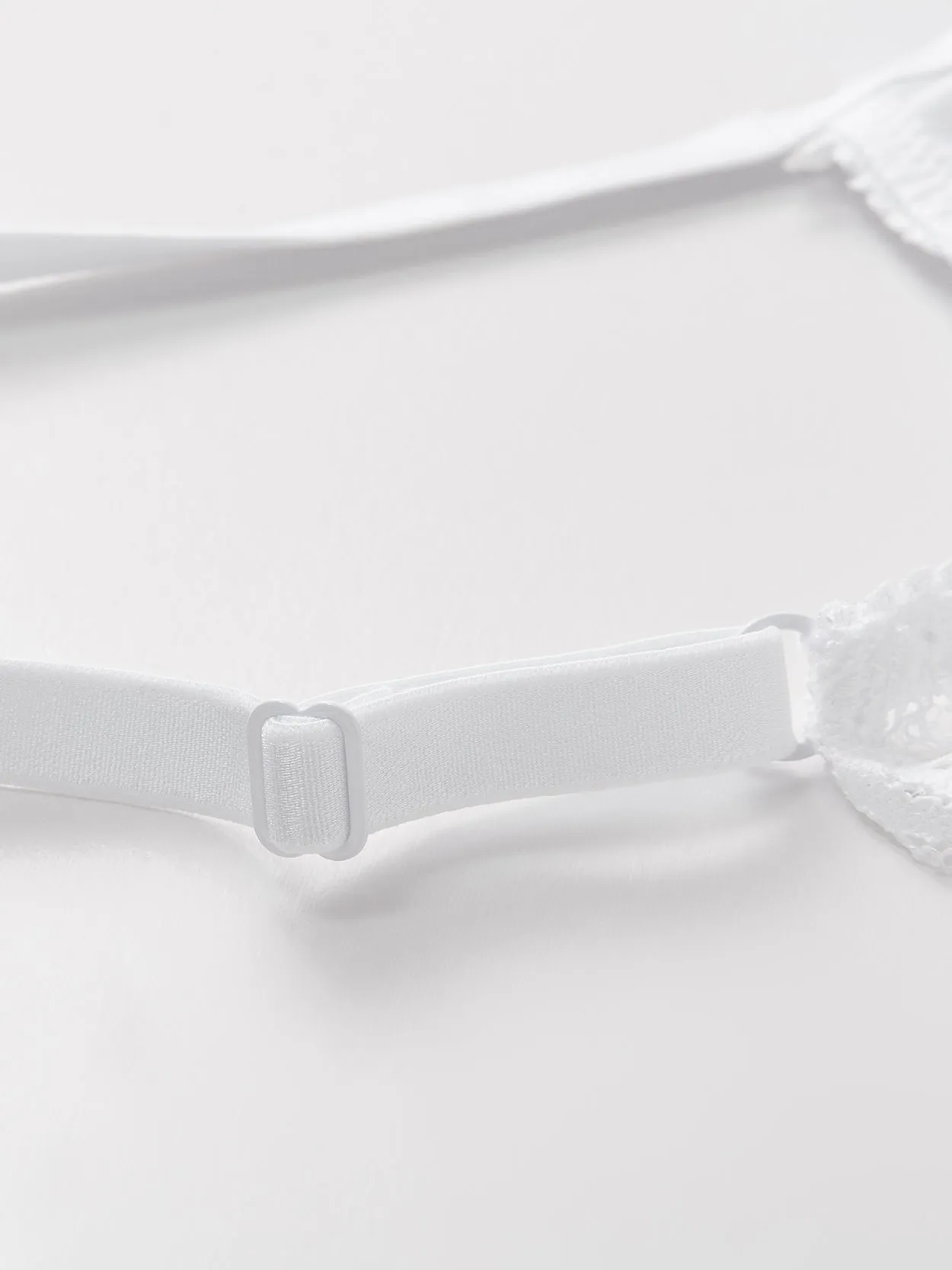 Unlined See Through 1/2 Cup Mesh Demi Shelf Underwired Bra White