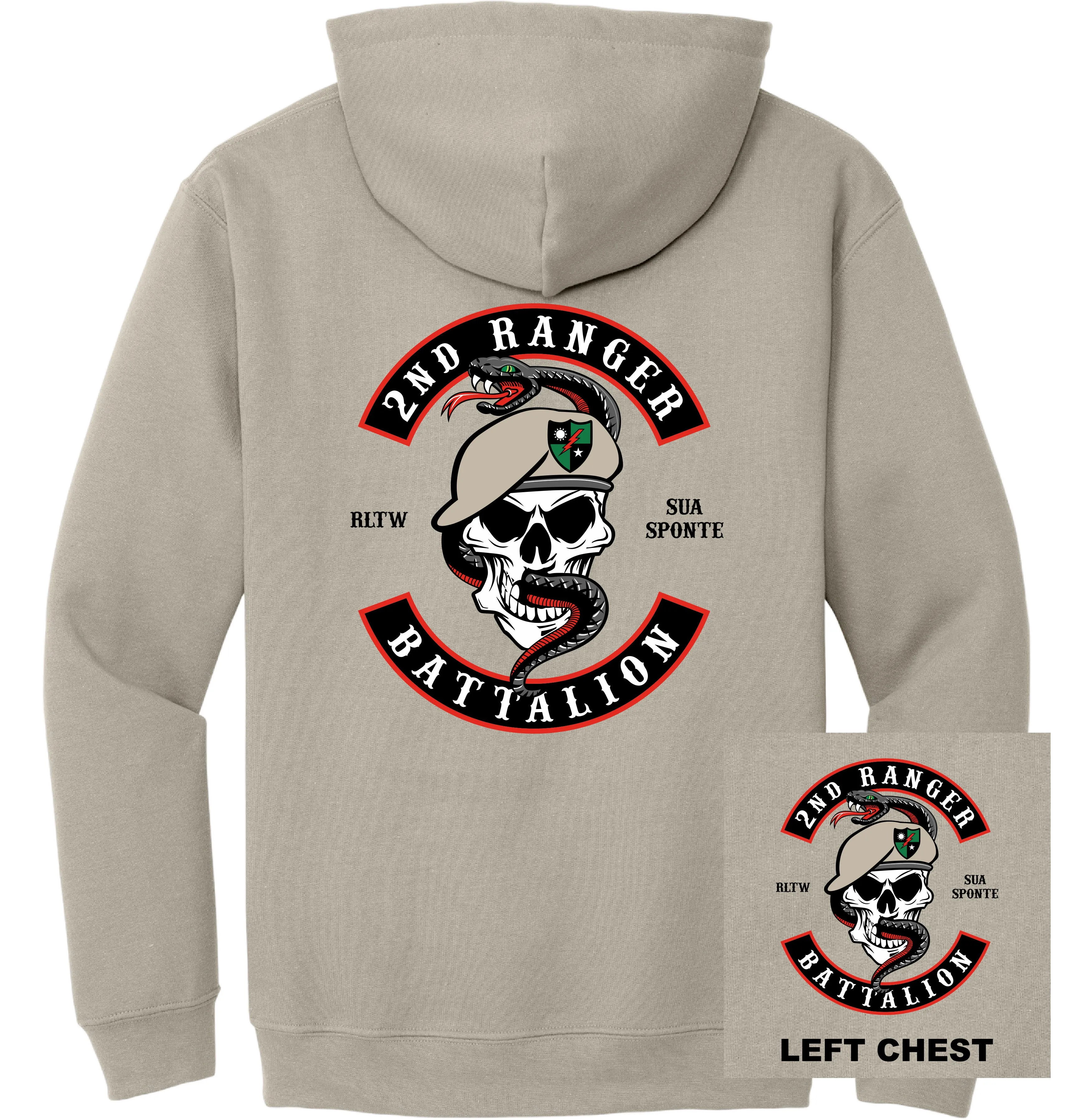 US Army - 2nd Ranger Battalion Hoodie