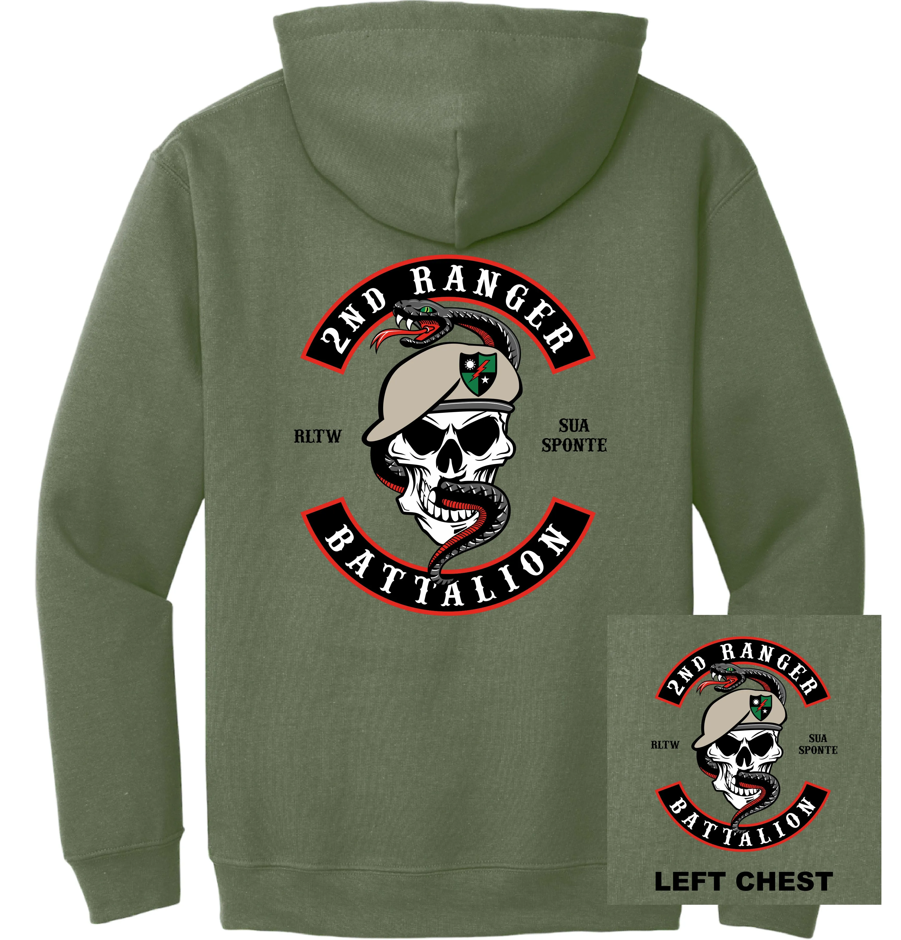 US Army - 2nd Ranger Battalion Hoodie