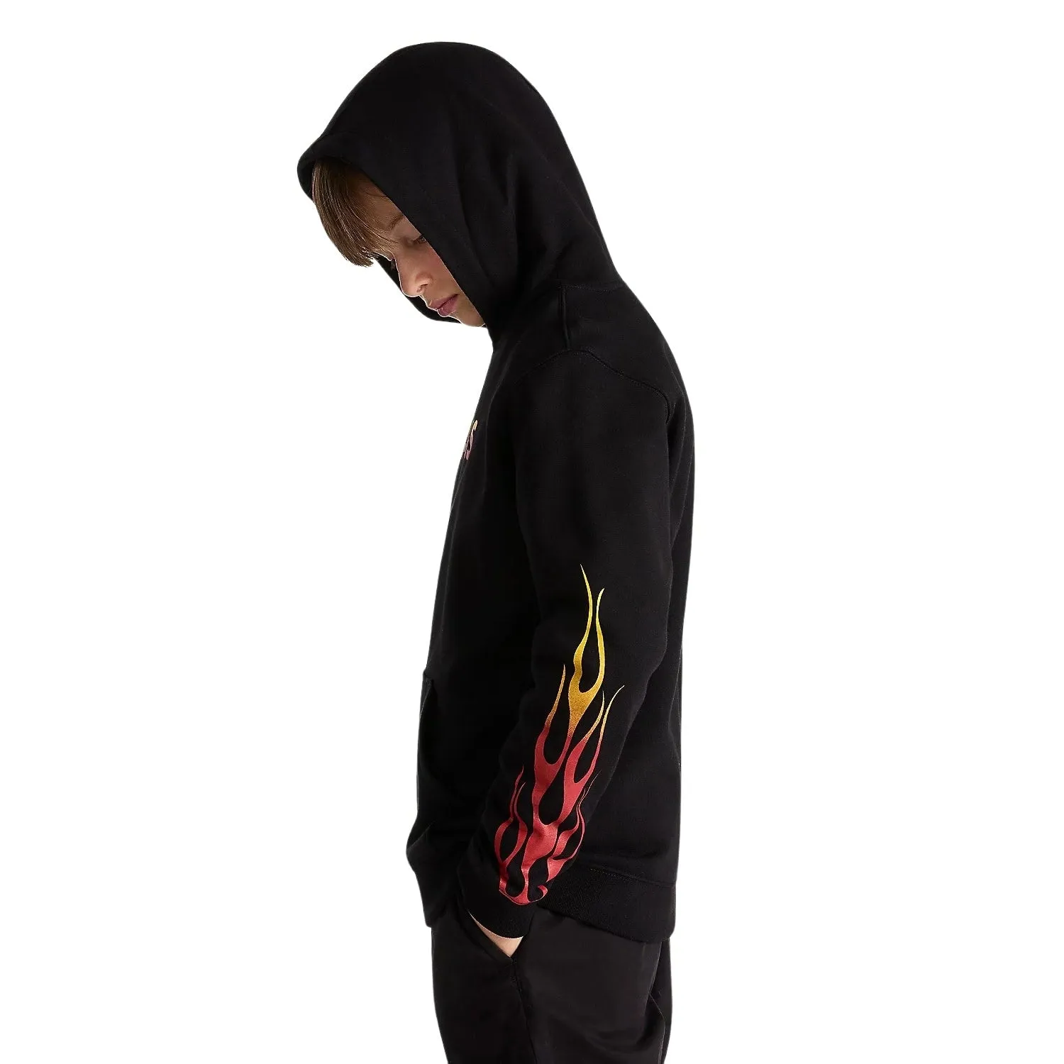 Vans Boys Flame Hoodie - Black