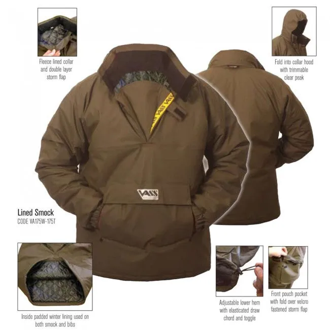 Vass Tackle Team Vass 175 Winter Lined Smock Khaki Edition