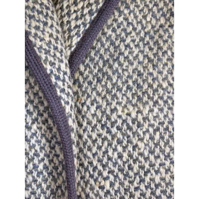 Vintage Ladies Coat  Pale Gray Irish Tweed  1950s Leeds Fits S-L