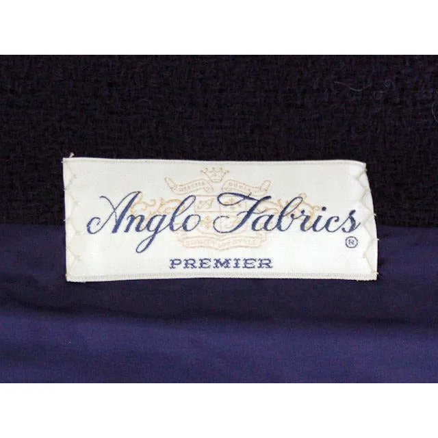 Vintage Navy Wool Boucle Classic Coat 1960s Utah Tailoring Mills