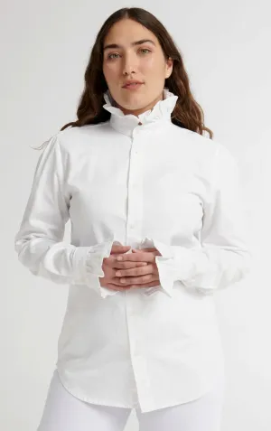 Violet Shirt in Blanc