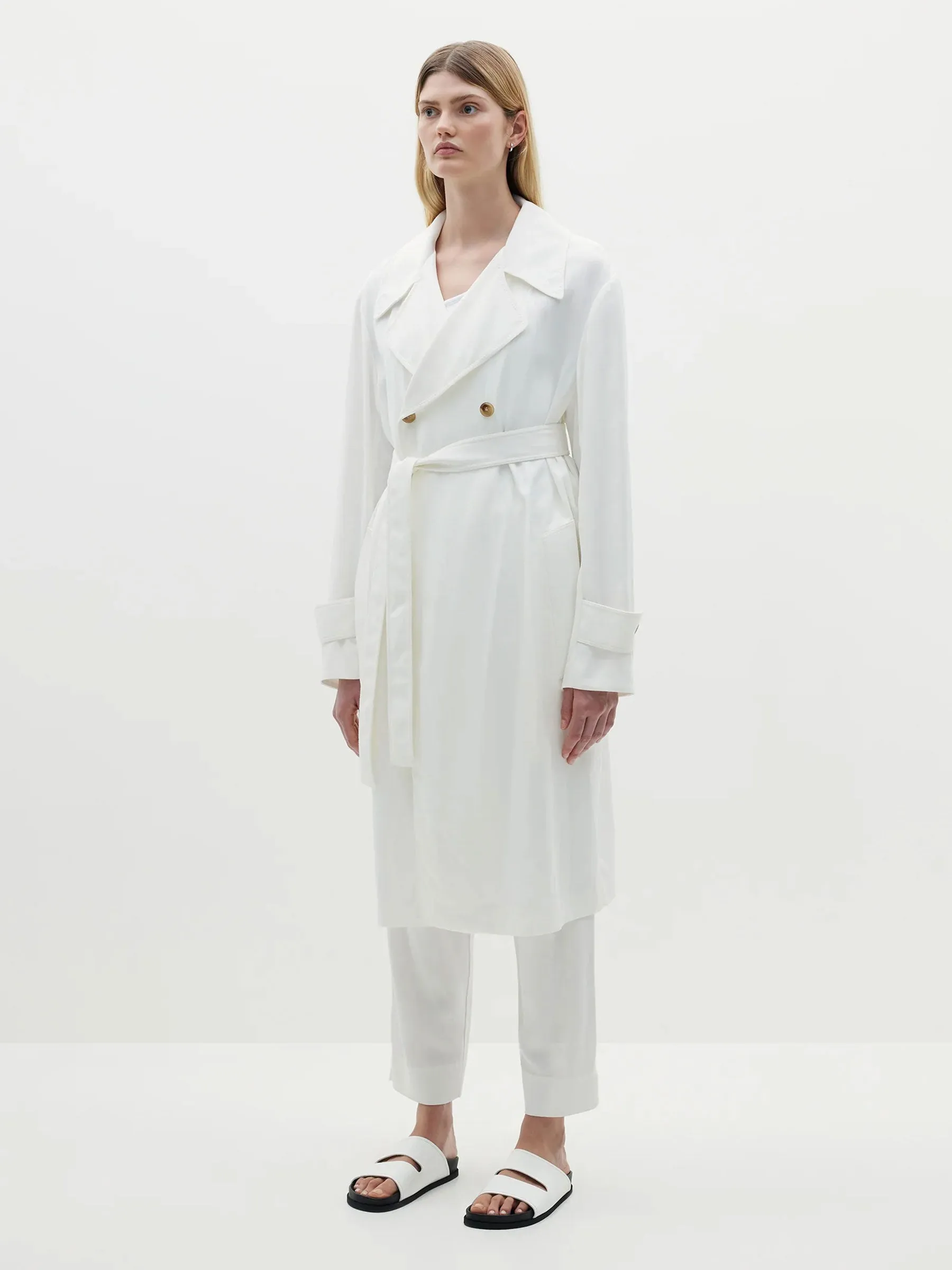 Viscose Traditional Trench