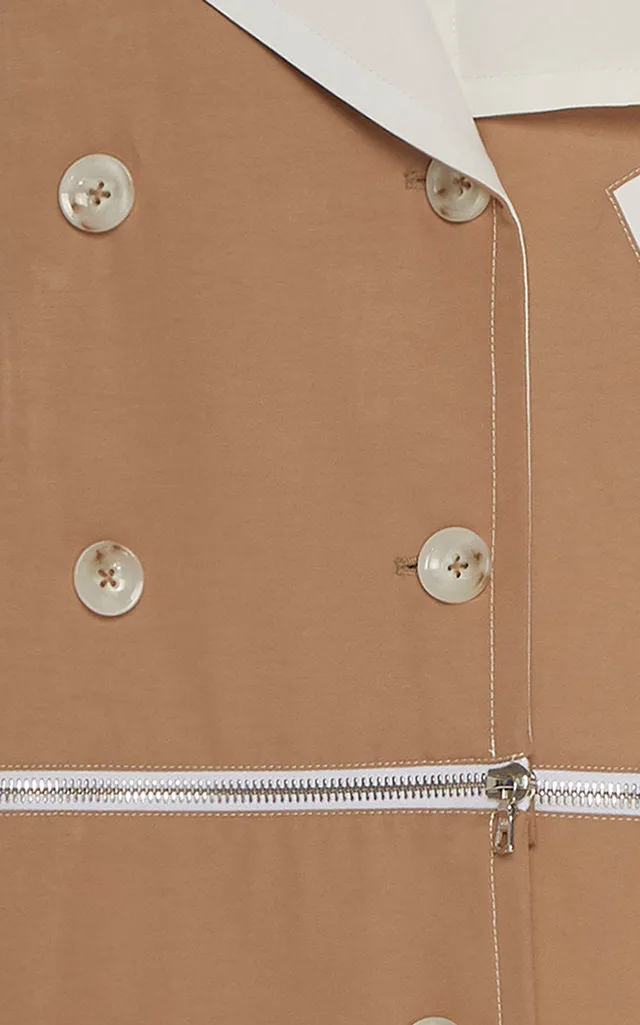 WATER-RESISTANT SUSTAINABLE CONVERTIBLE TRENCH