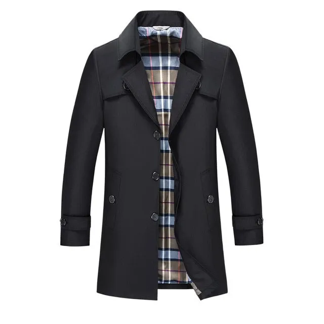 West Louis™ Designer Business Trench Coat