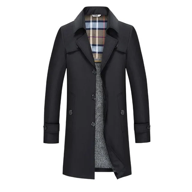 West Louis™ Designer Business Trench Coat