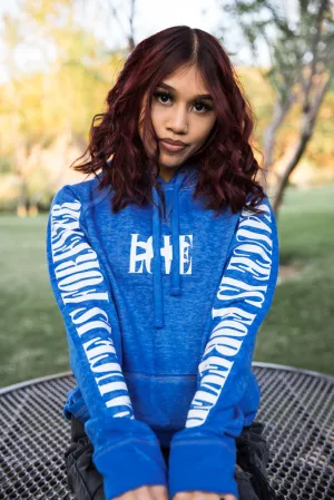 White LOVE | Royal Heather Hoodie (White Sauce Is Forever Sleeves)