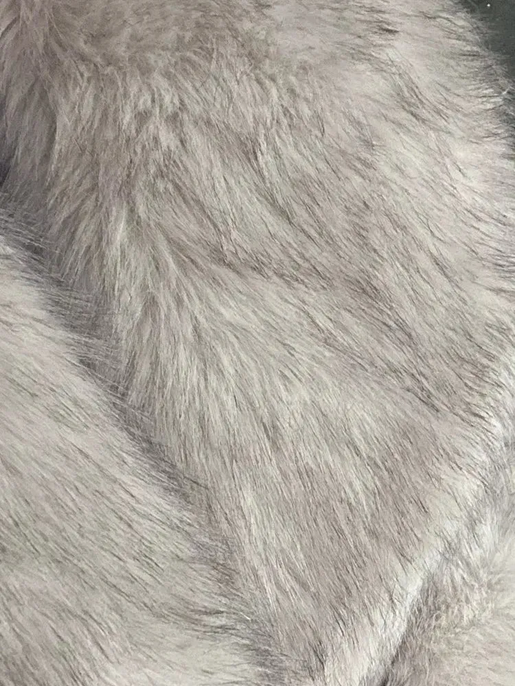 Women Luxury Big Fur Collar Overcoats