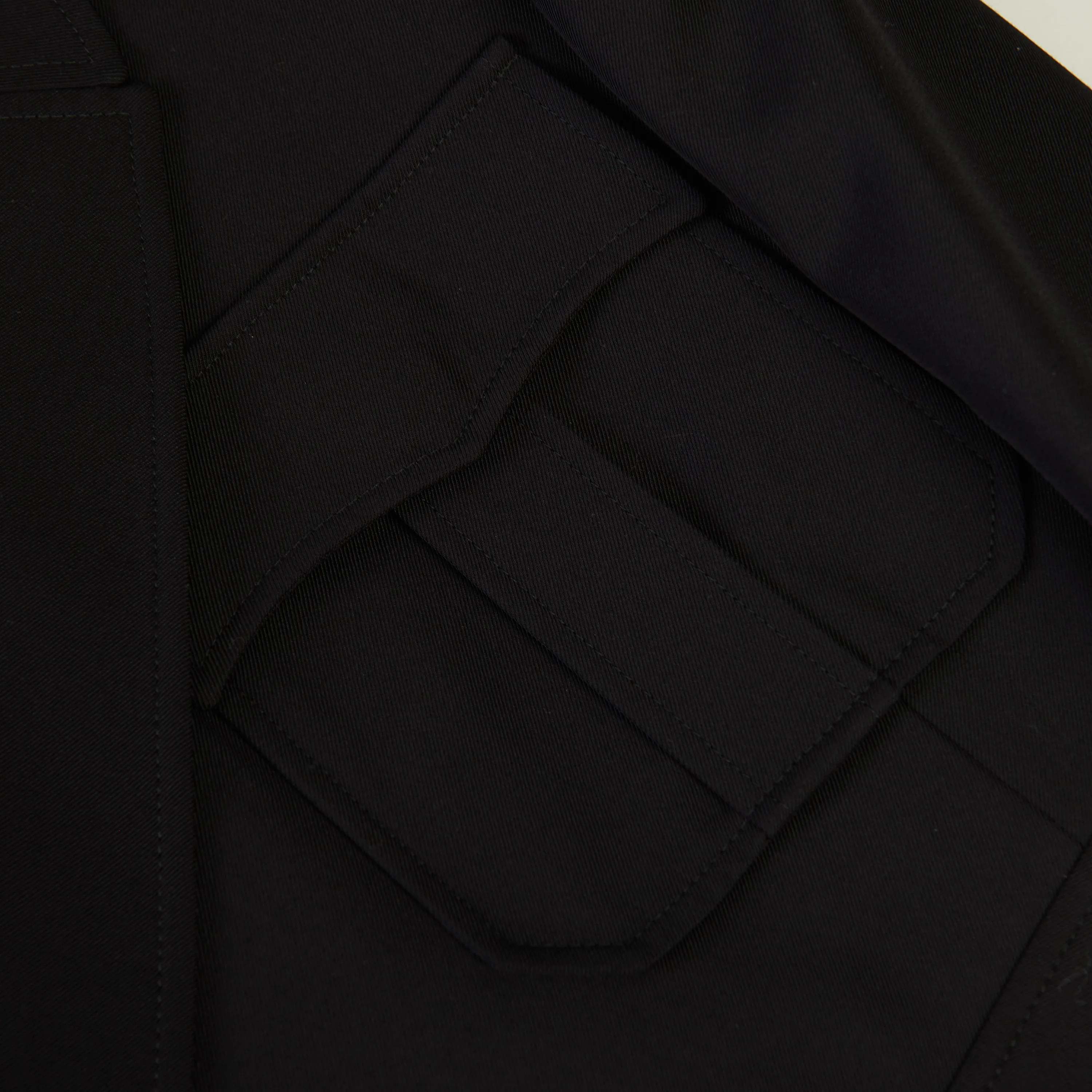 Women's Asymmetric Military Cropped Jacket In Black