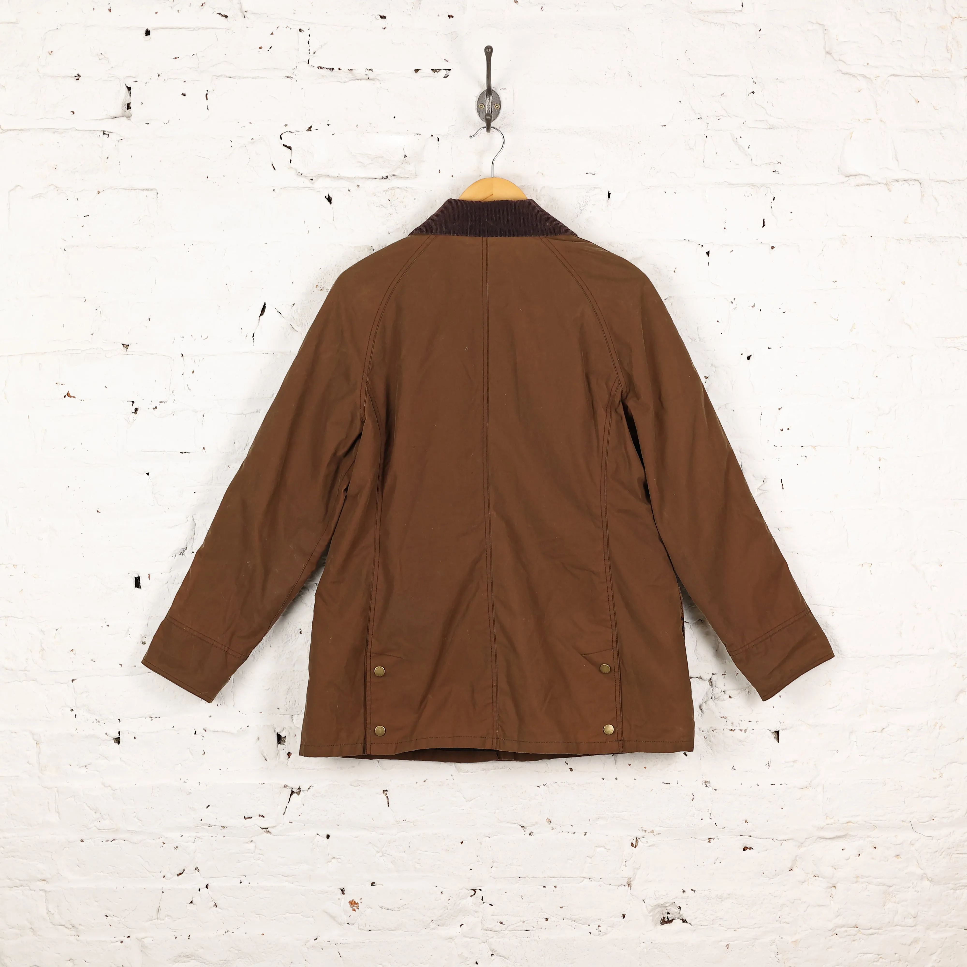 Women's Barbour Country Cottage Prints Printed Beadnell Wax Jacket - Brown - Women's L