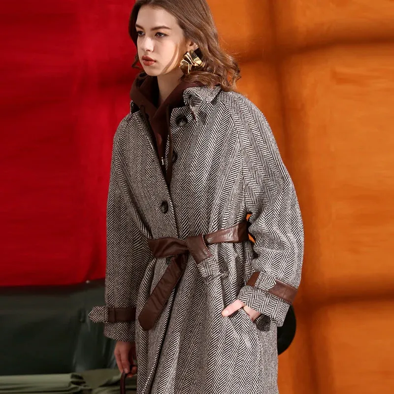 Women's Herringbone Coat