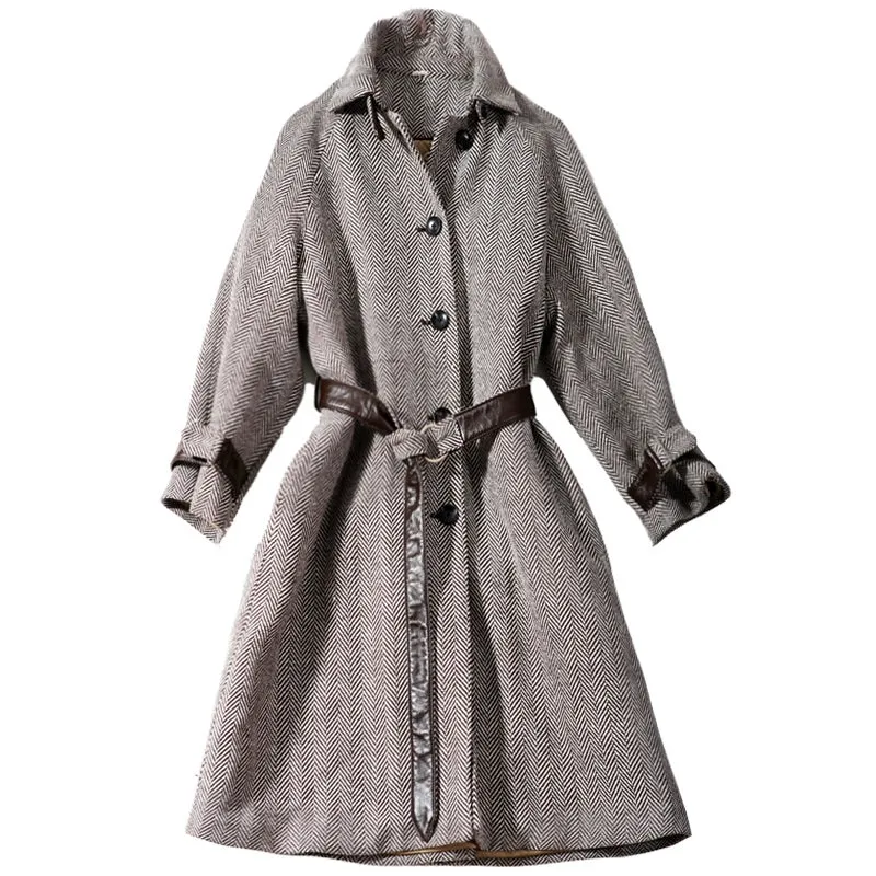 Women's Herringbone Coat