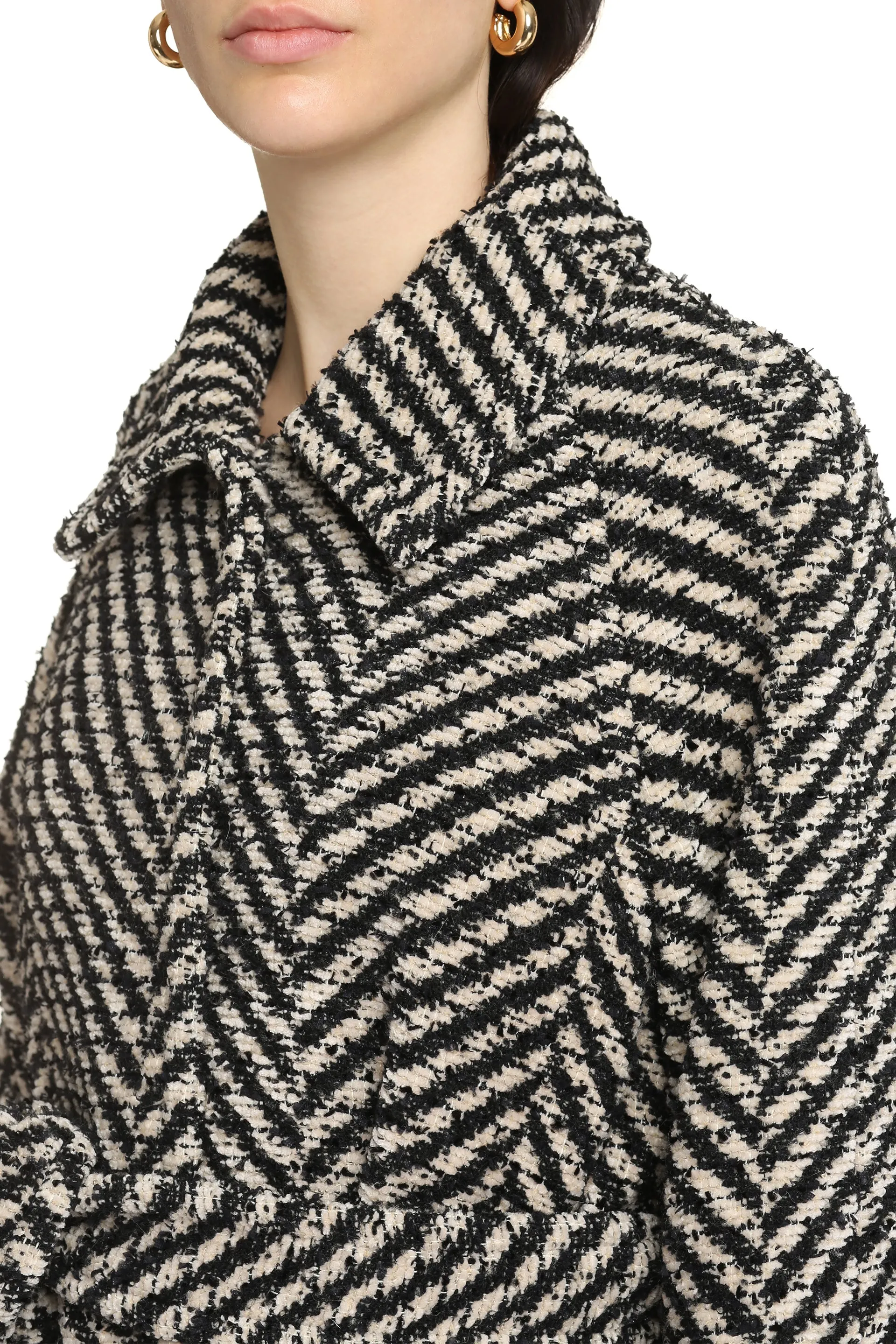 Wool blend coat