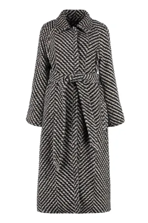 Wool blend coat