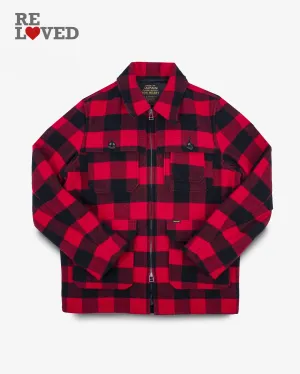 Wool Buffalo Check Hunting Jacket - Red (IHW-19-RED) Size Large