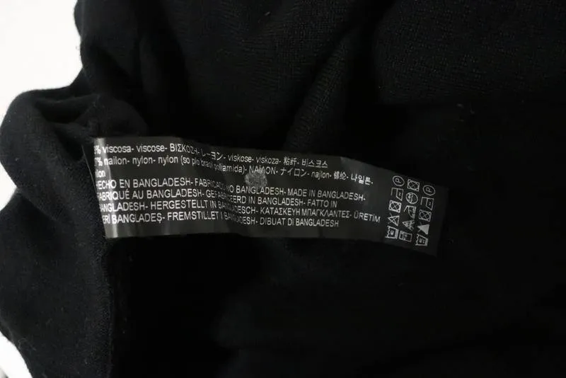 Zara Women's Sweater: Black Rayon Size S, Pre-owned